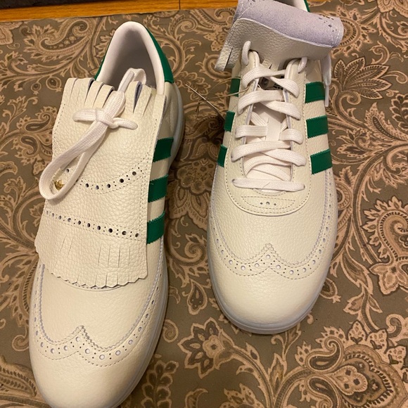 Adidas Men Golf Sneakers in White and Green main image 5